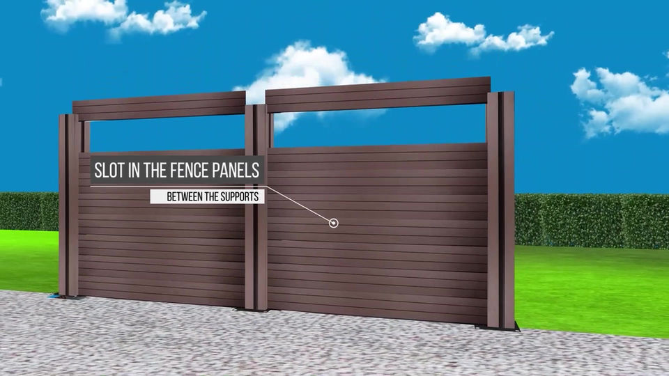 Smartfence Composite Fencing 3D Animation